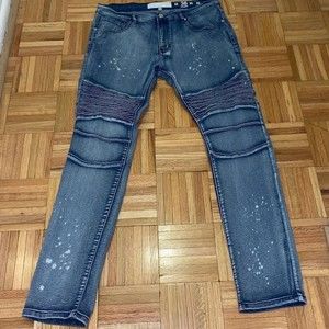 38/32 Maison Noir Biker Denim Jeans